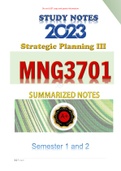 MNG3701 STUDY NOTES  - S1&S2 - 
