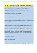 NR 341 COMPLEX EXAM 1 questions with correct answers