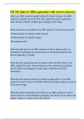 NR 341 Quiz &num;1 ABGs questions with correct answers
