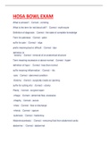 HOSA BOWL EXAM COMPLETE GUIDE LATEST SOLUTION 2022&sol;2023 SERIES&period;