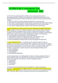 LETRS Unit 1 Assessment Test Answered- 2022&period;