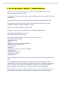 Care for the Older Adult &lpar;A&plus; Graded solutions&rpar;