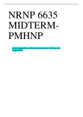 NRNP 6635 MIDTERM-PMHNP 2023
