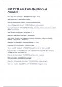 DST STUDY SHEET package deal Questions & Answers