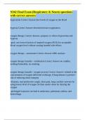 N342 Final Exam &lpar;Respiratory & Neuro&rpar; questions with correct answers