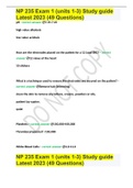 NP 235 Exam 1 (units 1-3) Study guide Latest 2023 (49 Questions)