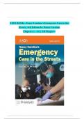 Nancy Caroline&rsquo;s Emergency Care in the Streets&comma; 9th Edition TEST BANK by Nancy Caroline&comma; Verified Chapters 1 - 53&comma; Complete Newest Version 2024-2025&period;