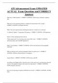 ATI Advancement Exam UPDATED  ACTUAL Exam Questions and CORRECT  Answers