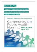 TEST BANK - DeMarco & Walsh&comma; Community and Public Health Nursing Evidence for Practice 4th Edition&comma; Verified Chapters 1 - 25&comma; Complete Newest Version 2024-2025&period;