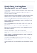 Mendix Rapid Developer Exam Questions with correct Answers
