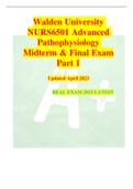 NURS 6501N Midterm Exam (3 Versions, Latest-2022/2023) / NURS6501N Midterm Exam / NURS6501 Midterm Exam / NURS 6501 Midterm Exam: Advanced Pathophysiology | Walden University