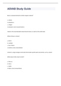 ASVAB Study Guide 2023 WITH COMPLETE SOLUTIONS &lpar;100&percnt; CORRECT&rpar;