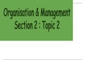 Business Studies (Section 2 (up to topic 2.3.1)