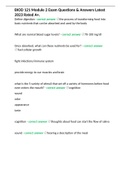 BIOD 121 Module 2 Exam Questions & Answers Latest 2023 Rated A&plus;&period;