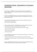 Aesthetics Exam 1 Questions & Answers 2024&sol;2025