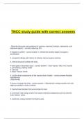 TNCC 8th Edition final exam wirh correct answers