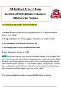 ISA Certified Arborist Exam &lpar;2024 &sol; 2025&rpar; Test Questions and Verified Rationalized Answers&comma; 100&percnt; Passing Score Guarantee