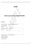   NASM NC exam questions With 100&percnt; ALL DETAILED VERIFIED ANSWERS