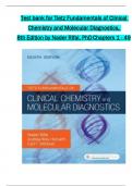 TEST BANK For Tietz Fundamentals of Clinical Chemistry and Molecular Diagnostics&comma; 8th Edition by Nader Rifai&comma; All 1-49 Chapters Covered &comma;Latest Edition