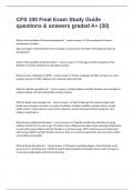 CFS 100 Final Exam Study Guide questions & answers graded A&plus; &lpar;30&rpar;