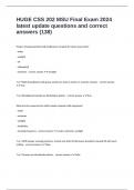 HUGE CSS 202 MSU Final Exam 2024 latest update questions and correct answers &lpar;138&rpar;