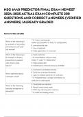 NSG 6440 PREDICTOR FINAL EXAM NEWEST 2024-2025 ACTUAL EXAM COMPLETE 200 QUESTIONS AND CORRECT ANSWERS &lpar;VERIFIED ANSWERS&rpar; &vert;ALREADY GRADED