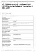 BIO 256 FINAL&sol;BIOS 256 Final Exam &lpar;Latest 2024&rpar;&colon; Chamberlain College of Nursing&sol; get it 100&percnt; right&excl;&excl;