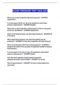 BLOOD PRESSURE TEST 2025-2026