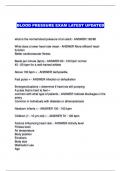 BLOOD PRESSURE EXAM LATEST UPDATED