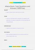 Alteryx Exam- Tools Questions and  Answers &lpar;100&percnt; Pass&rpar;