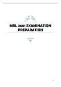 UPDATED 2023 MRL 2601 EXAMINATION PREPARATION 