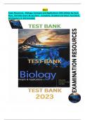 Exam Resources - Biology&colon; Concepts and Applications 10th Edition by Cecie Starr&comma; Christine Evers & Lisa Starr - Complete&comma; Detailed and latest Version&period; All Chapters Included&period; 