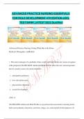 NURS 5002&colon; Advanced Practice Nursing&colon; Essentials for Role Development 5th Edition Joel Test Bank
