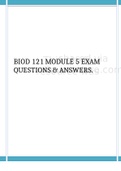 BIOD 121 MODULE 5 EXAM QUESTIONS & ANSWERS.