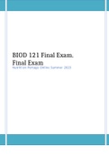 BIOD 121 Final Exam. Final Exam Nutrition Portage Online Summer 2023