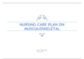 NURSING CARE PLAN ON MUSCULOSKELETAL UPDATED VERSION 2023