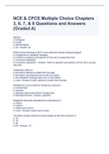 NCE & CPCE Multiple Choice Chapters 3, 6, 7, & 8 Questions and Answers (Graded A)