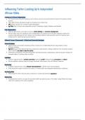 IEB History&colon; Topic 2 - Independent Africa