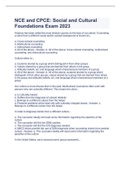 NCE and CPCE: Social and Cultural Foundations Exam 2023