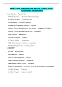 NUR 2474 Rasmussen Pharm Exam 2&sol;217 Answered Questions