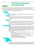 NR 340 &lpar;Latest 2023 &sol; 2024&rpar; Exam 2 study guide Graded A&plus; Solved 100&percnt; Correct