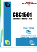CBC1501 Assignment 4 Semester 1 2023 (820546)