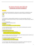 Ati pharm Proctor test 2023 All answered correctly graded A