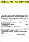 A35 EXAM WITH ALL SOLUTIONS