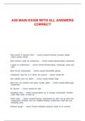 A35 MAIN EXAM WITH ALL ANSWERS CORRECT&period;