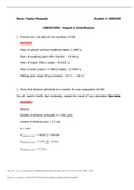 CHEM1010H – Report 5: Esterification _ Trent University. Chem1010-Lab5-Report Template. With Calculated Solutions