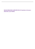HESI OB PEDIATRICS || HESI RN OB PEDIATRICS (UPDATED FILE) 55 Questions & Answers (RECEIVED 1220 MARKS)