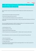 NSG 262 Exam Urinary And Bowel Elimination Questions And Answers