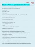 NSG262 Week 11 Questions And Answers