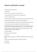 Chemo certification renewal questions and answers rated A&plus; 2025&sol;2026